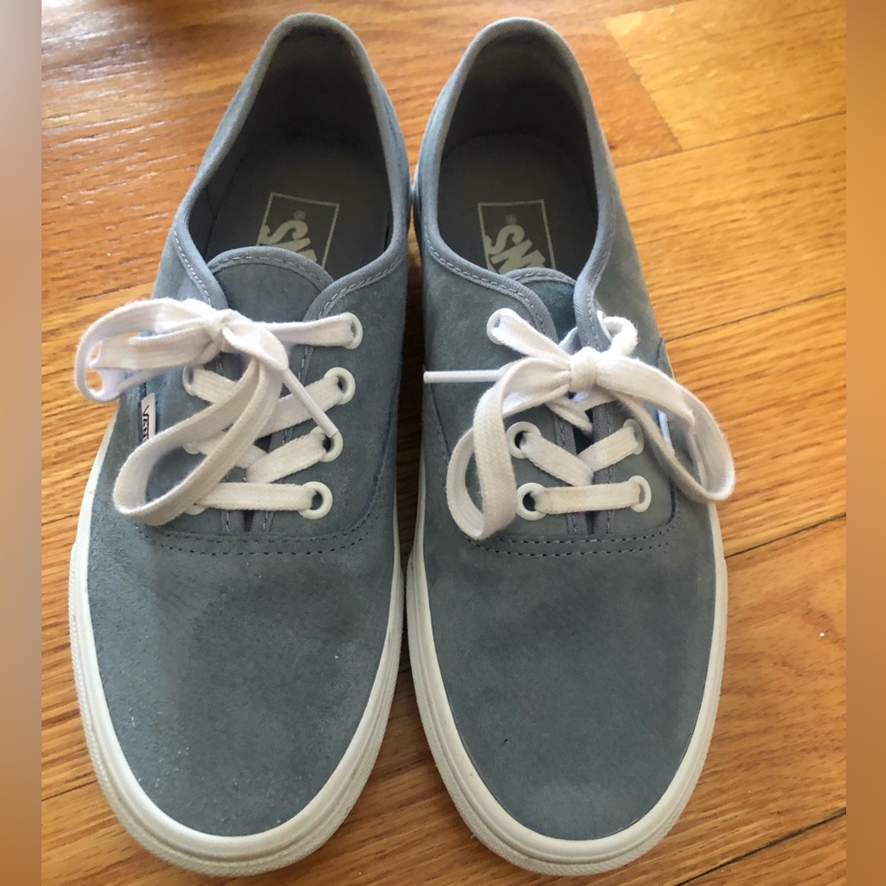 Vans authentic pig suede Ashley blue shoe (last price drop)